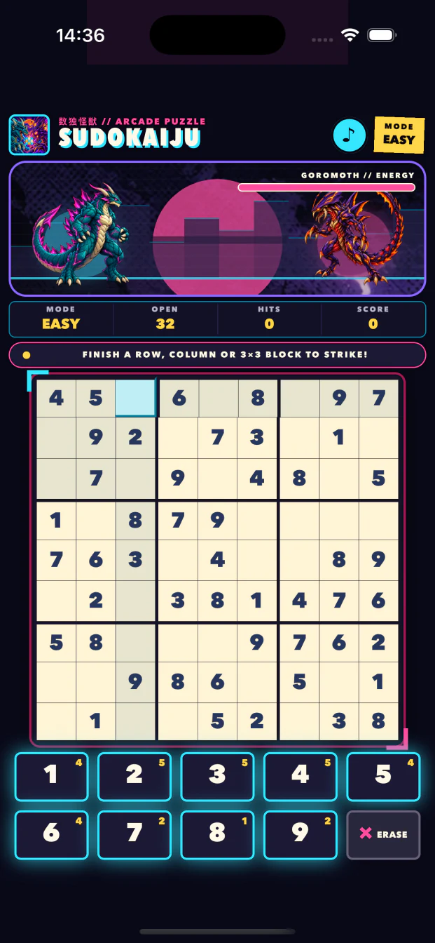 Solve the grid and strike